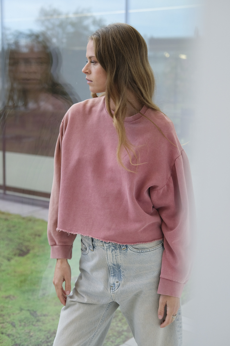 âme harleen sweater vintage pink